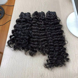 Extensiones de Cabello Humano Vietnamita, Extensiones de Cabello Remy con Trama de Piel, Super Dobles, Estilo Rizado, 100g - Product Image 1