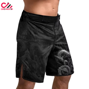 Créez vos propres shorts de boxe MMA, impression personnalisée du logo sur le devant, vêtements de combat en satin, short de Muay Thai respirant et à séchage rapide - Product Image 6