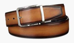 Ceinture en cuir de vachette de haute qualité pour homme, confortable, avec design et impression personnalisés, boucle en acier unisexe indétectable, solide - Product Image 6