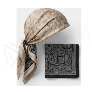 NORTH APPROACH Women's Square <b>Silk</b> Scarf Floral Print Elegant Multi-Functional Fashion Accessory All Seasons - Product Image 3