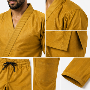 Traje de BJJ duradero hecho con tela transpirable, de secado rápido y cómodo, flexible para el entrenamiento diario de artes marciales. - Product Image 5