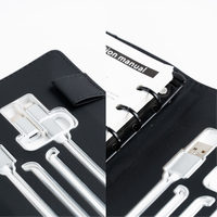 Carnet OEM CARDSILK avec batterie externe, couverture rigide en cuir PU, coffret cadeau, agenda multifonctionnel pour entreprise, logo personnalisé