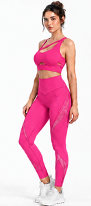 Women Yoga Set Backless Sports Bra High <b>Waist</b> <b>Leggings</b> Two Piece Buttery Soft Stretch - Product Image 4