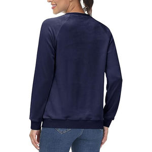 Sudadera con capucha y cremallera completa para mujer, manga larga, con cordón ajustable, bolsillo canguro, mezcla de algodón y forro polar suave - Product Image 5