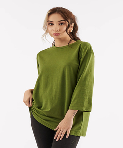 Low MOQ Latest Design <b>Women</b> Oversized T-<b>Shirts</b> <b>Loose</b> Fit 100% Cotton Breathable Summer Wear High Quality Reasonable Price - Product Image 6