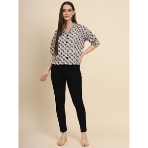 CAMISETA CORTA DE TRABAJO CON ESTAMPADO DIGITAL DE ALGODÓN TRENDING BLANCO - Product Image 1