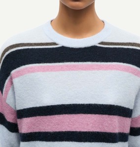 Pull en tricot moderne pour femme - Col rond - Pull chaud d'hiver - Haut en tricot décontracté pour femme - Couleur unie élégante - Respirant - Product Image 6