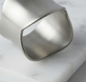 Metal Accessories Table Decoration Elegant Silver Metal <b>Napkin</b> Ring Wedding <b>Birthday</b> Party Metal <b>Napkin</b> Ring - Product Image 5