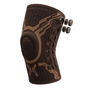 Genouillère Tricotée Haute Élasticité Respirante et Ajustable avec Fermeture Auto-agrippante pour Protection Sportive Baseball Vente en Gros OEM - Product Image 3