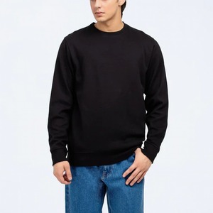 Sweat-shirt à capuche personnalisé en coton molletonné épais, toucher doux, col rond, vêtements décontractés d'automne pour hommes - Product Image 5