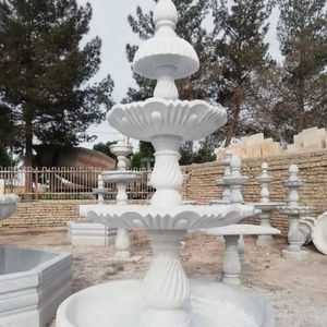 Fuente de Agua Decorativa de Mármol Natural de Lujo, Tallada a Mano, de Piedra Sólida, Moderna, Ecológica, Duradera, para Interiores y Exteriores - Product Image 1