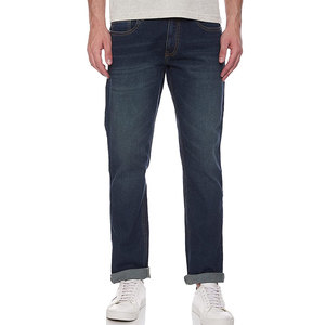 Pantalones vaqueros clásicos para hombre, corte regular, cómodos para la moda diaria, uso cotidiano y un look informal. - Product Image 1