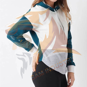 Sudadera con Capucha para Mujer de Alta Calidad, Cuello Caído, Larga, Personalizada - Product Image 3