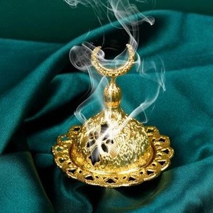 Recipiente de Incienso de Latón Hecho a Mano con Diseño Tradicional, para Rituales de Oración, Suministro Global al por Mayor, Decoración para Restaurantes, Hoteles y Hogares - Product Image 2