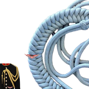 <b>Light</b> Blue Braided German Parade Aiguillette Uniform Shoulder <b>Cord</b> Metallic <b>Cord</b> German Aiguillette - Product Image 2
