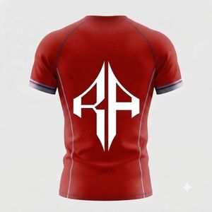 Camiseta de Manga Corta para Hombre, 100% Poliéster y Spandex, Cuello Redondo, Impresión por Sublimación, Secado Rápido, Transpirable, para Artes Marciales Mixtas (MMA) - Product Image 3