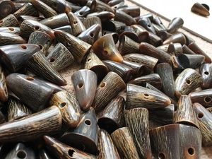 Natural Buffalo Horn <b>Toggle</b> for Handmade Garments Eco-Friendly Lightweight Unique Design - Product Image 3