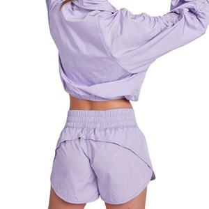 Best Quality Windbreaker <b>Jacket</b> Matching Shorts Set Casual Winter Men 100 Polyester Knitted Stand Collar Zip Quick Dry Wear - Product Image 2