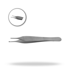 Pince à tissus Adson délicate 1x2 dents 12cm, instrument chirurgical, pince de maintien des tissus fins - Product Image 1