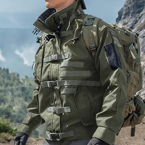 เสื้อแจ็คเก็ตผู้ชายแบบขายส่ง ปรับแต่งได้ ระบายอากาศได้ดี ไซส์ใหญ่ ปิดด้วยซิป เป็นมิตรกับสิ่งแวดล้อม คุณภาพสูง - Product Image 5