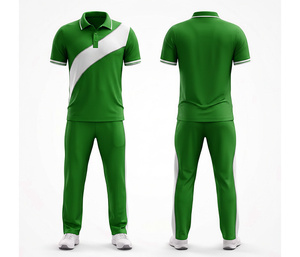 Conjunto de Uniforme de Cricket de Alto Rendimiento, Camiseta y Pantalones |   Uniforme de Cricket para Hombres, Mujeres y Jóvenes, Camiseta Polo y Pantalones, Conjunto Completo para Equipo - Product Image 3