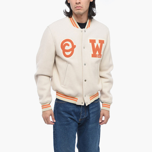 High Quality Coated Men's Varsity <b>Jacket</b> Stand Front Embroidery Quick Dry Customizable <b>Winter</b> Lightweight High Street College - Product Image 5
