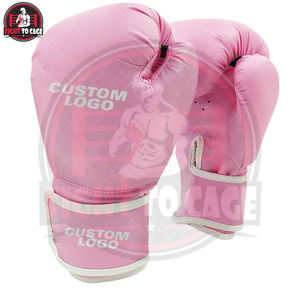 Guantes de Boxeo de Artes Marciales para Niños, 16 oz, de Piel Sintética PU, Hechos a Mano, Duraderos, Color Rosa y Blanco, OEM ODM, Buena Venta, Novedad 2026 - Product Image 3