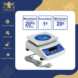 Báscula Digital Comercial de Sobremesa ACE con Pantalla LED, Plataforma de Acero Inoxidable, Capacidad de 10 kg, 1 Año de Garantía, 1g-10kg - Product Image 5