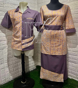 Combinaison personnalisée Samoa américaine Puletasi, robes sirène grande taille, tenues de couple - Product Image 2