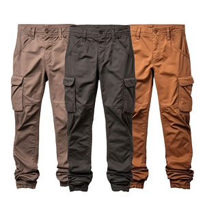 กางเกงคาร์โก้ผ้ายีนส์สำหรับผู้ชายกางเกงผ้าทอแห้งเร็วหลายกระเป๋าทรงหลวมสบาย - Product Image 3