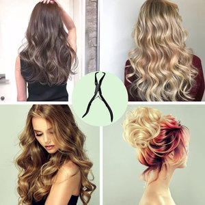 Pince professionnelle noire pour retirer les perles d'extensions de cheveux, outil de démontage de micro-anneaux et nano-anneaux en acier inoxydable de haute qualité - Product Image 6