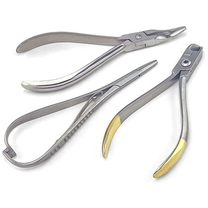 Pinces dentaires manuelles en acier inoxydable, ensemble d'instruments d'extraction dentaire, instruments de laboratoire orthodontique, certifiés CE Classe II - Product Image 6