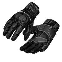 Gants de motocross durables unisexes |   Gants en cuir respirants coupe-vent pour le voyage et les sports de plein air