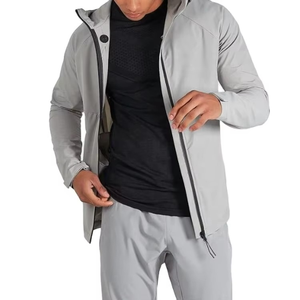 Wholesale Men's Casual Autumn Nylon Zipper Stand Collar Windproof Waterproof Soft Shell <b>Running</b> Outdoor Jacket - Product Image 3