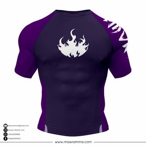 Vente en gros de chemises de compression Jiu Jitsu personnalisées avec logo, respirantes, à séchage rapide, écologiques, en polyester/spandex, unisexes, BJJ - Product Image 5