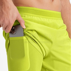 Pantalones Cortos 2 en 1 de Moda Moderna, Mezcla de Poliéster Suave, Pantalones Cortos 2 en 1 Casuales y Cómodos para Hombre - Product Image 6