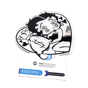 Nouvelles plaques à cils en acrylique écologiques avec motif Betty Boop en forme de cœur noir, bandeaux magnétiques pour cils, plateau pour extensions de cils, outil de beauté - Product Image 1