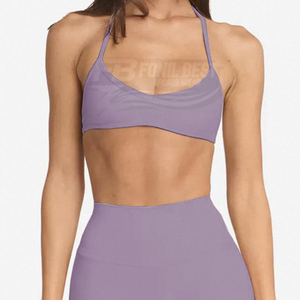 Conjunto de Yoga para Mujer con Logotipo Personalizado, Cintura Alta, Transpirable, Secado Rápido, para Gimnasio y Deportes, Estampado Sólido - Product Image 6