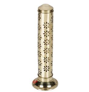 Encensoir vertical pour tour de luxe en laiton plaqué or, brûleur d'encens - Product Image 1