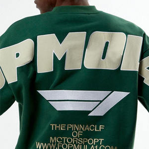 Custom Sweatshirts and Shorts Set Puff Print Tracksuit Clothing Manufacturer Supply - Product Image 4