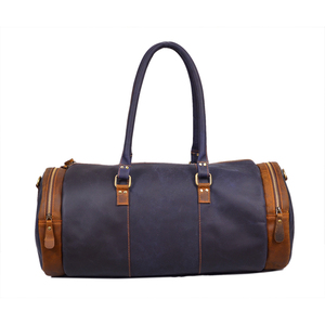 New Style Genuine Leather Shoulder Duffle <b>Bag</b> Short Distance <b>Trip</b> Travel <b>Bag</b> Available At Low Price - Product Image 3