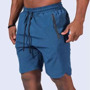 Pantalones Cortos Deportivos de Verano hasta la Rodilla, Estilo Urbano, Personalizados OEM, Transpirables, de Algodón, Color Sólido, con Cordón y Bolsillo con Cremallera - Product Image 4