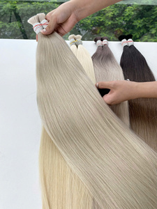 Prix de gros Extensions de cheveux en vrac Cheveux humains Double noyade 100 grammes Couleurs claires 20 pouces - Product Image 6