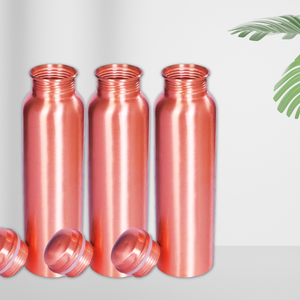 Peacock Printed Pure Copper Water Bottle 1000ml Leakproof Ayurvedic Drinking Bottle Custom Logo <b>Drinkware</b> - Product Image 5