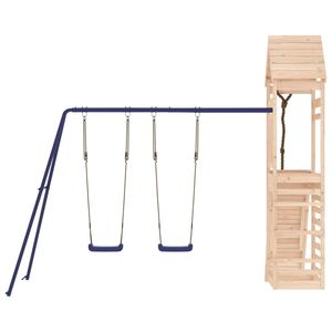 Set Giochi da Esterno in Legno Naturale e Blu con Altalene - Categoria Prodotti - Product Image 4