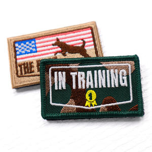 Eco-Friendly Lightweight Tactical Skull <b>Patch</b> American Flag Chenille Embroidery Large Canvas <b>Back</b> <b>Patch</b> Custom Sew-On Tactical - Product Image 3