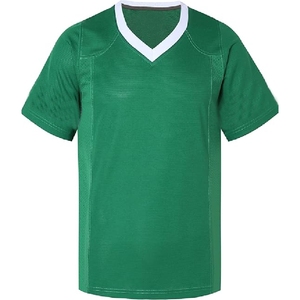 Maillot de football américain pour homme noir et blanc, 100% polyester, respirant, antibactérien, manches courtes, taille plus, ajustable - Product Image 3