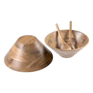 Fournisseur de confiance Bol à salade en bois Bol à salade en bois d'acacia Grand bol de service à salade Grand bol à salade en bois avec ustensiles de service - Product Image 6