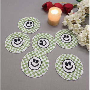 Modern Stylish Art <b>Beaded</b> Cocktail <b>Coasters</b> Reusable Luxury Table Accessory for Housewarming Gifts - Product Image 6