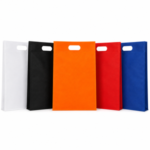 Bolsa de Compras Reutilizable de Tela No Tejida, Corte en D, Color Naranja Premium, Resistente, para Promociones Comerciales - Product Image 3